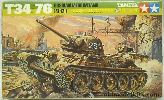 Tamiya 1/48 T34 / 76 Motorized, MS101-250 plastic model kit